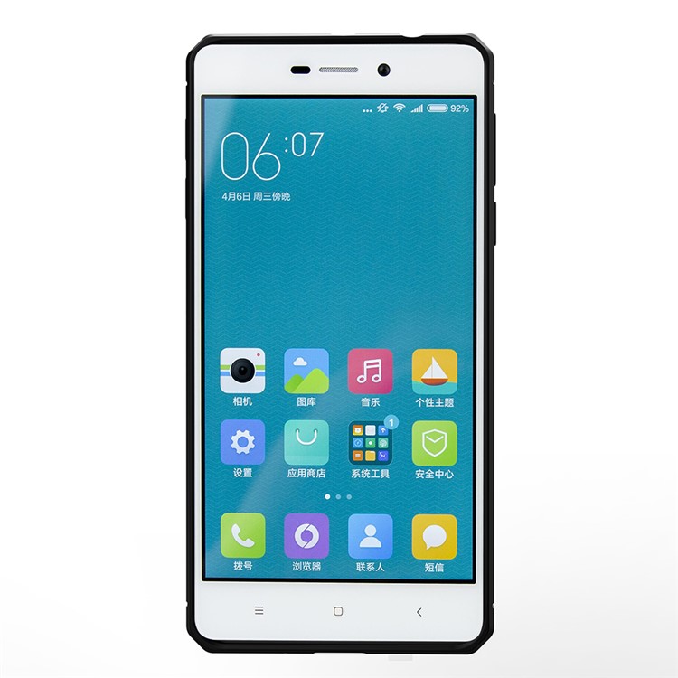 For Xiaomi Redmi 3/3s/3pro/3x Carbon Fibre Texture Non-slip Brushed Thin TPU Phone Casing - Black-9