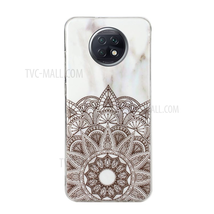 Anti-Scratch IMD Marble Pattern Printing Flexible TPU Back Cover with for Xiaomi Redmi Note 9T 5G/Redmi Note 9 5G - Mandala-2