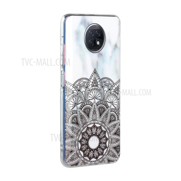Anti-Scratch IMD Marble Pattern Printing Flexible TPU Back Cover with for Xiaomi Redmi Note 9T 5G/Redmi Note 9 5G - Mandala-3