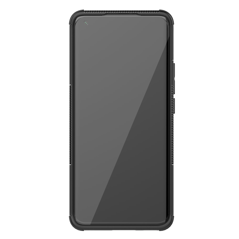 Foldable Kickstand Cool Tyre PC + TPU Hybrid Shell Case for Xiaomi Mi 11 - Black-4