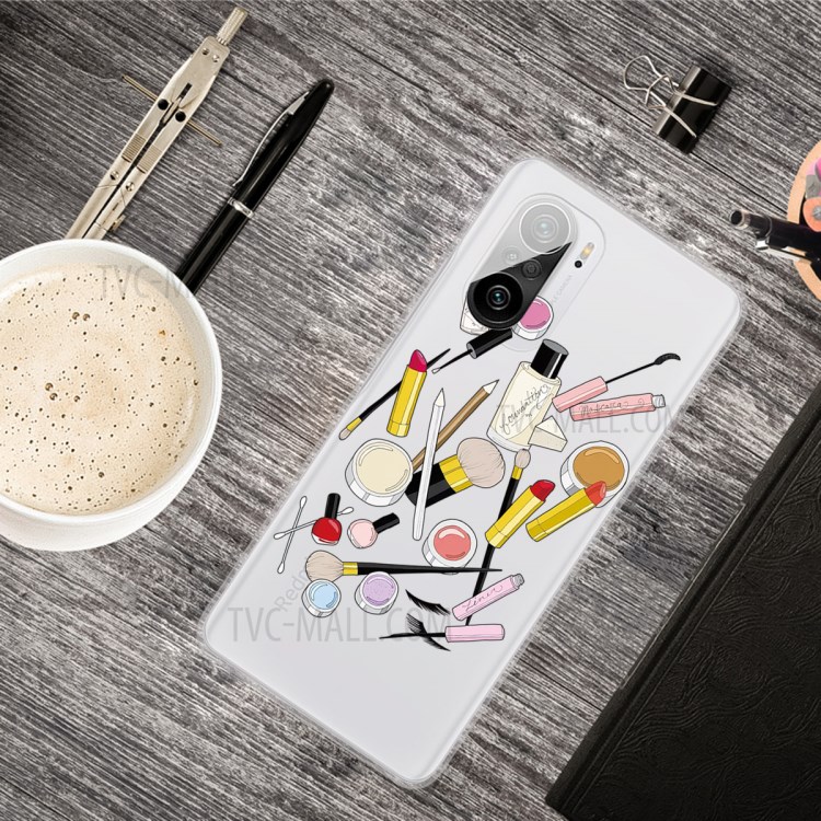 Pattern Printing Soft TPU Phone Case for Xiaomi Redmi K40 Pro / Redmi K40 - Makeups-4