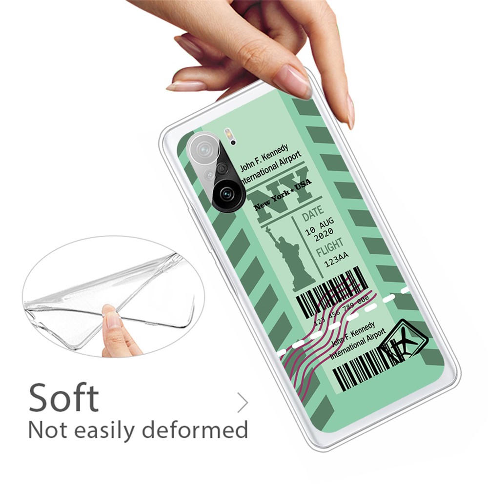 Multiple Style Boarding Check Protector Cover for Xiaomi Redmi K40/K40 Pro Flexible TPU Case - NY-2