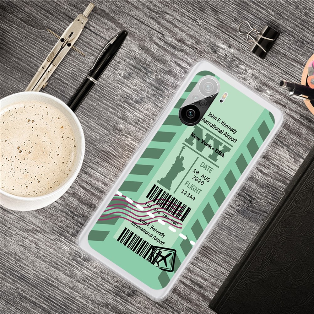 Multiple Style Boarding Check Protector Cover for Xiaomi Redmi K40/K40 Pro Flexible TPU Case - NY-4