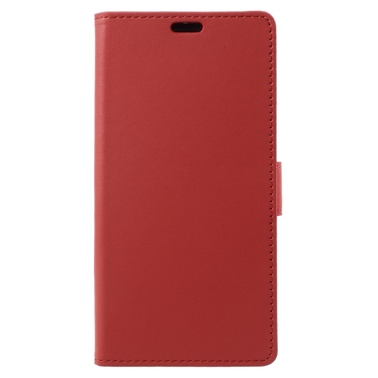 Magnetic Folio Leather Wallet Phone Cover with Stand for Xiaomi Mi 6 Plus - Red-2