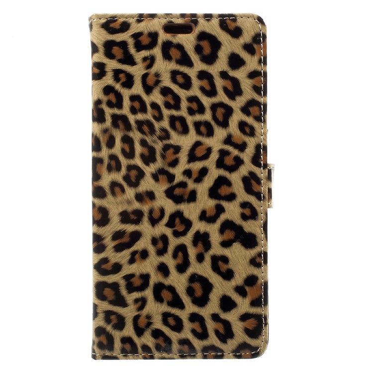 Leopard Pattern Wallet Leather Flip Stand Mobile Phone Case for Xiaomi Mi 6 Plus-2