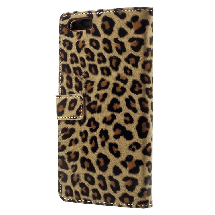 Leopard Pattern Wallet Leather Flip Stand Mobile Phone Case for Xiaomi Mi 6 Plus-3