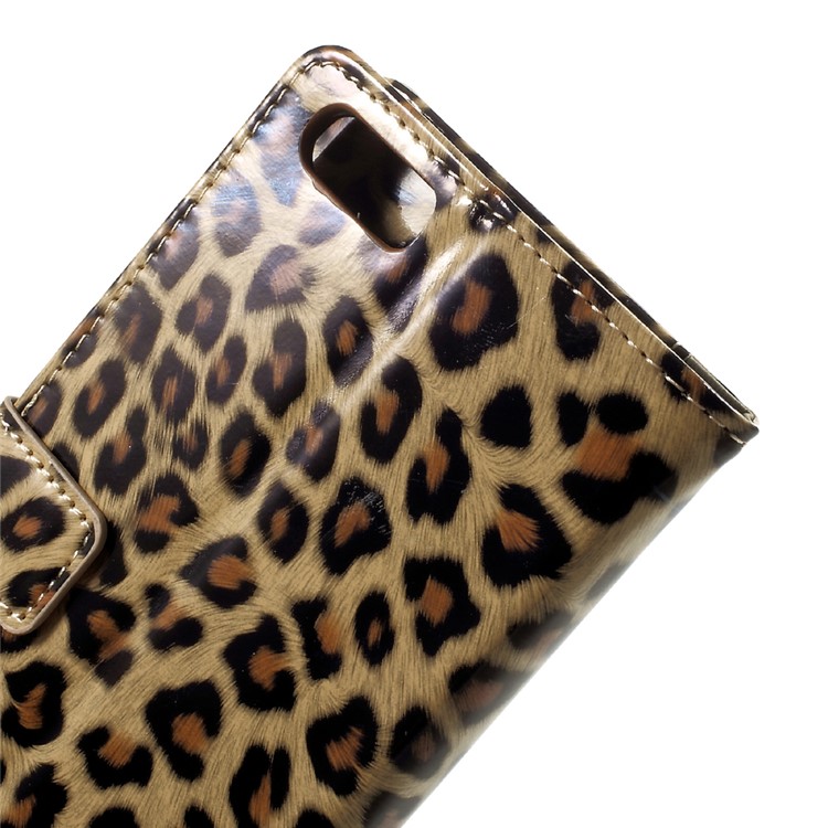 Leopard Pattern Wallet Leather Flip Stand Mobile Phone Case for Xiaomi Mi 6 Plus-6