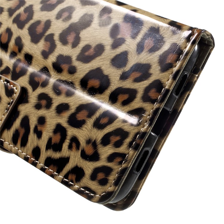 Leopard Pattern Wallet Leather Flip Stand Mobile Phone Case for Xiaomi Mi 6 Plus-8