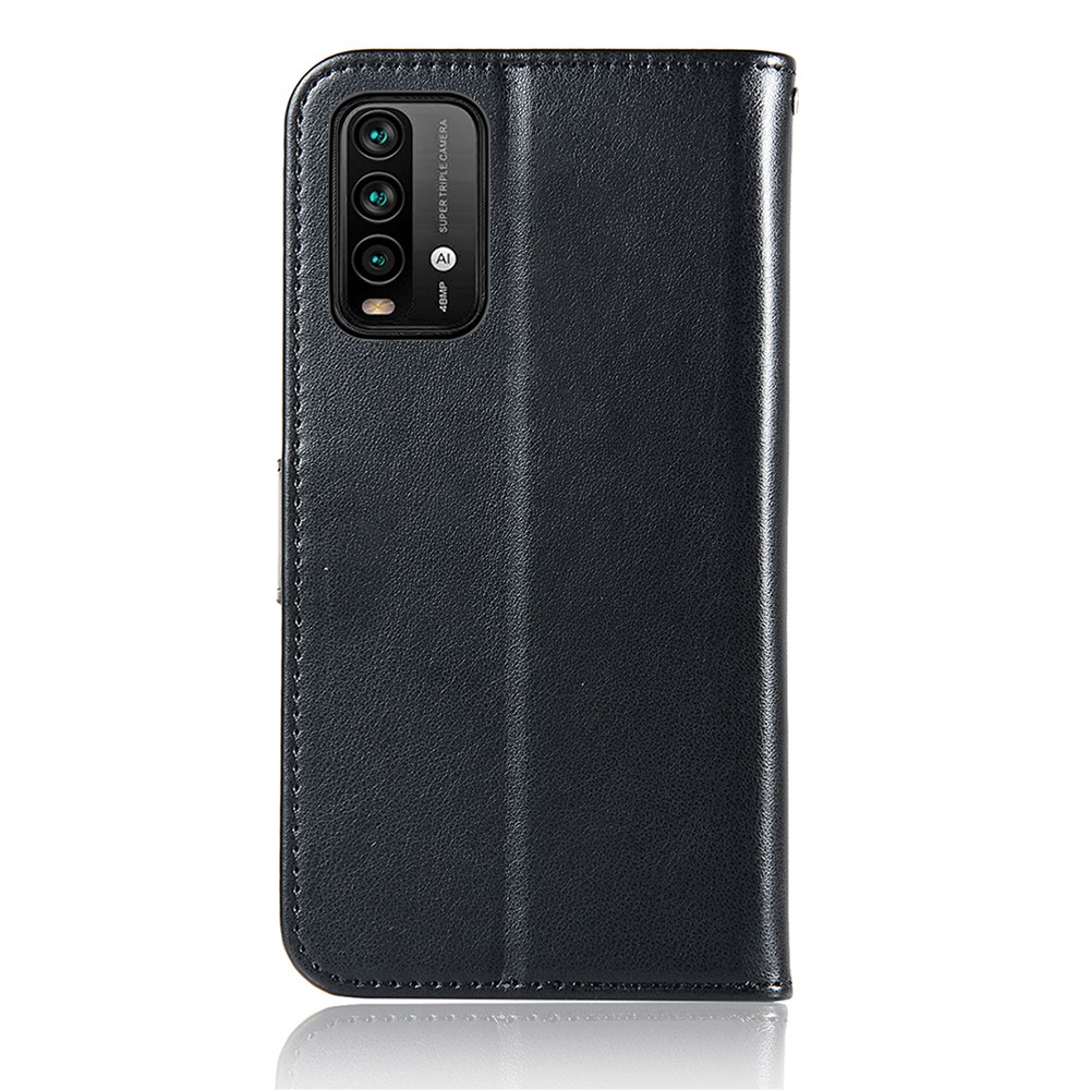 Dream Catcher and Owl Pattern Imprinting Leather Wallet Cell Phone Case with Stand for Xiaomi Redmi 9T/Poco M3/Redmi Note 9 4G (Qualcomm Snapdragon 662) - Black-2