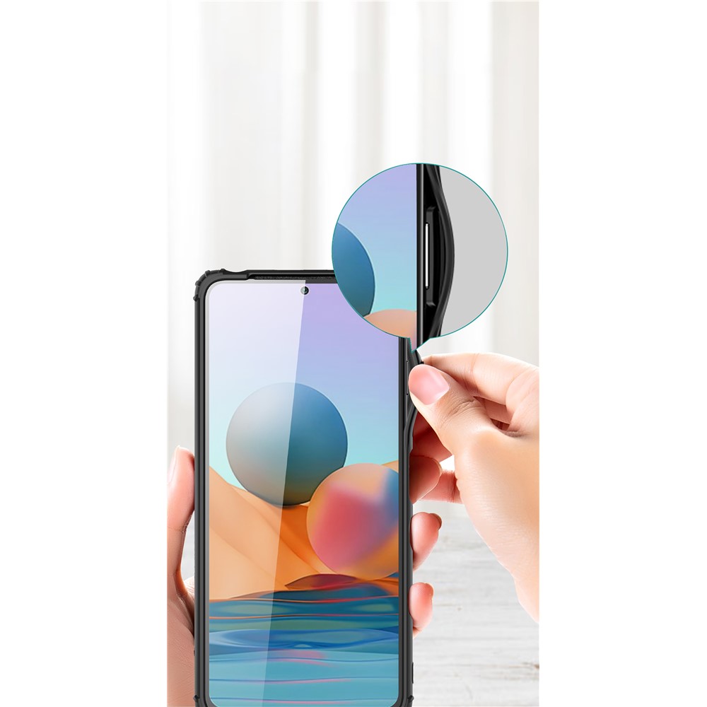Armor Series for Xiaomi Redmi Note 10 Pro Matte Surface Anti-fingerprint TPU + PC Hybrid Shell - Black-4
