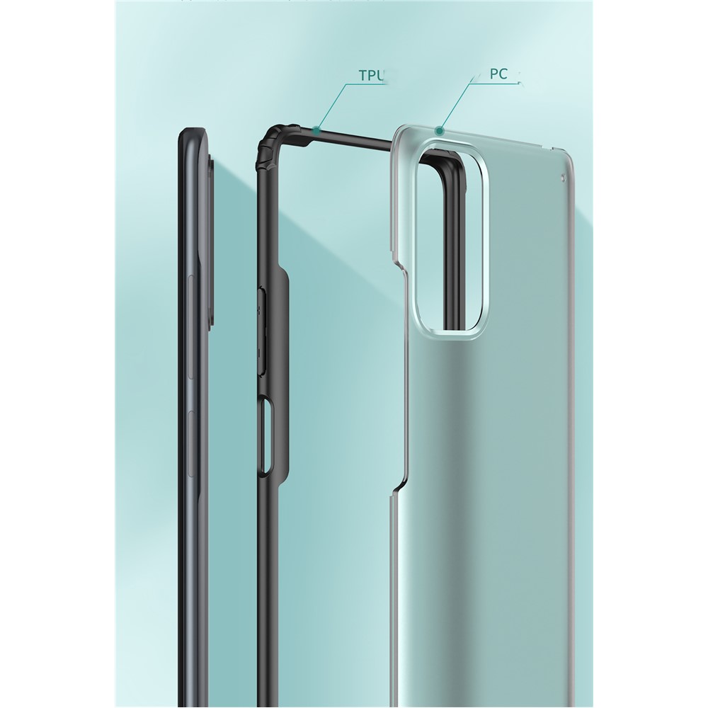 Armor Series for Xiaomi Redmi Note 10 Pro Matte Surface Anti-fingerprint TPU + PC Hybrid Shell - Black-6