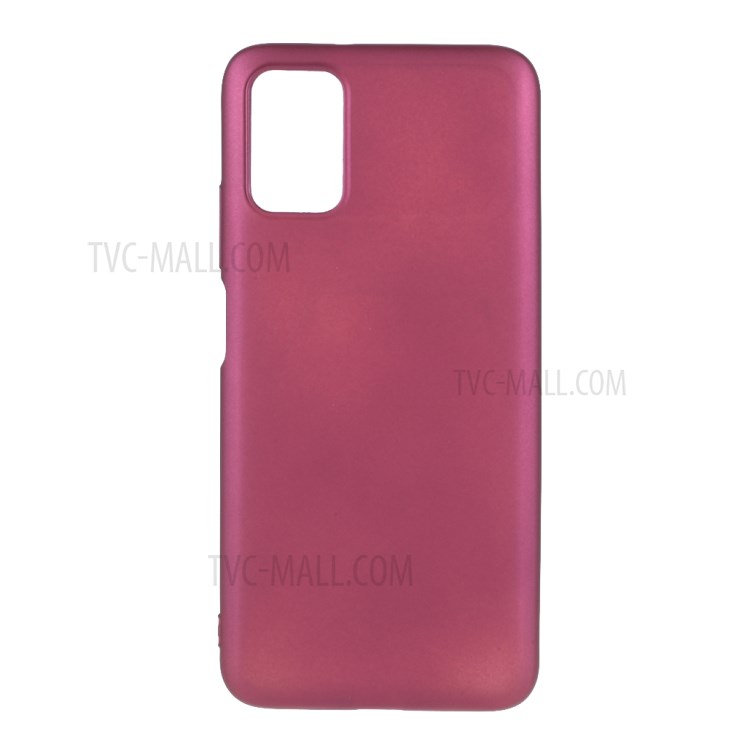 Quality Frosted TPU Phone Cover for Xiaomi Poco M3 - Wine Red-1