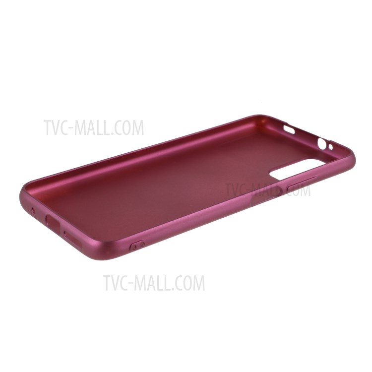 Quality Frosted TPU Phone Cover for Xiaomi Poco M3 - Wine Red-8