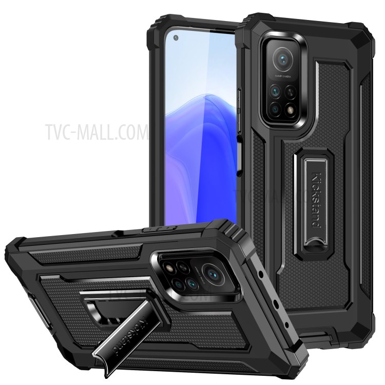 Drop-proof Jazz Series Hybrid Phone Cover Case for Xiaomi Mi 10T 5G/Mi 10T Pro 5G/Redmi K30S - Black-1