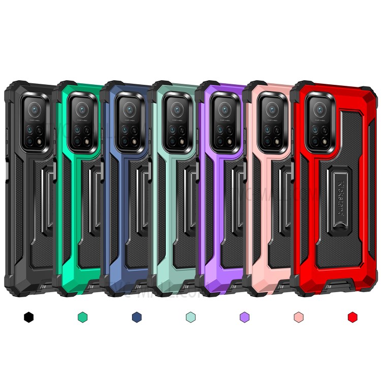 Drop-proof Jazz Series Hybrid Phone Cover Case for Xiaomi Mi 10T 5G/Mi 10T Pro 5G/Redmi K30S - Black-9