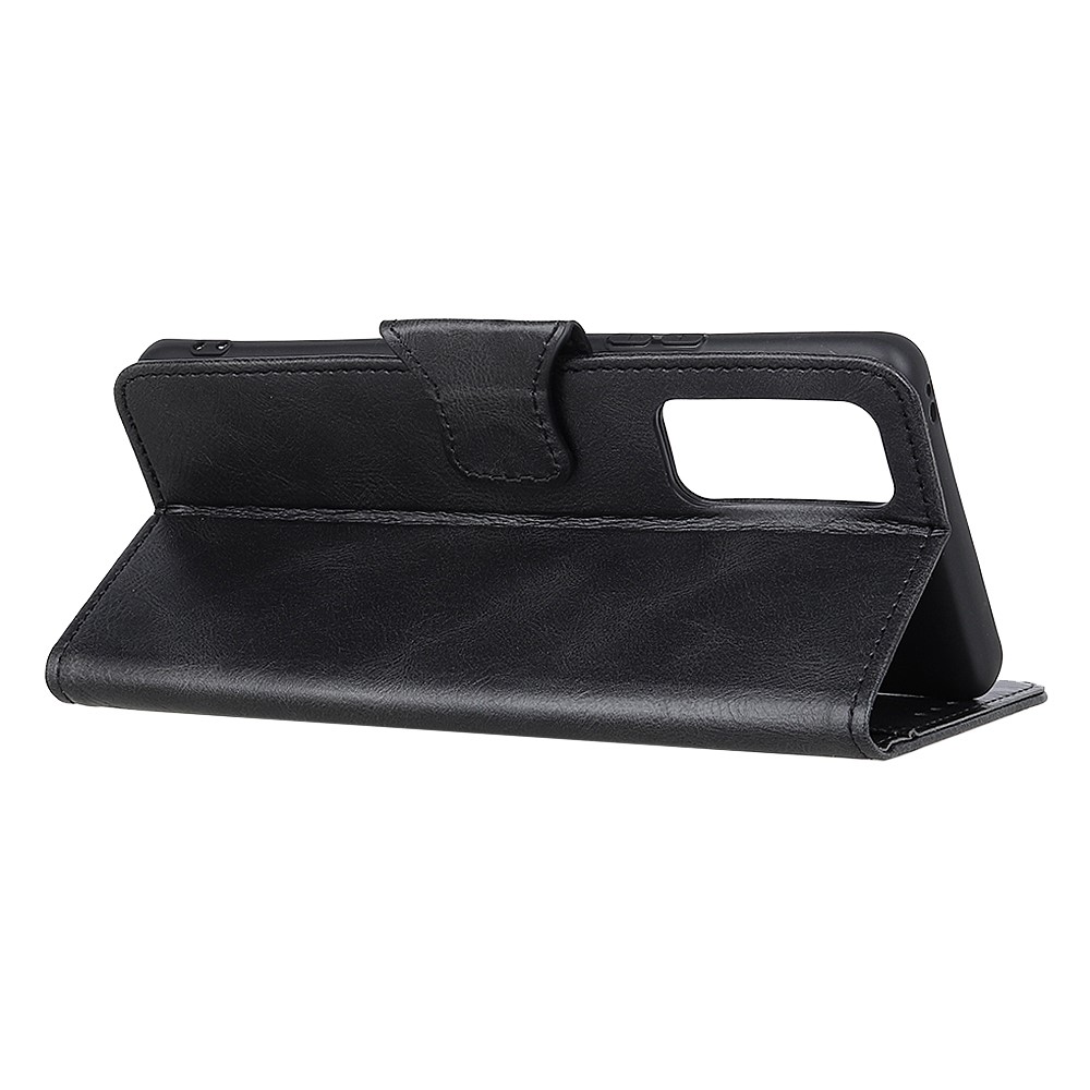 Crazy Horse Texture Wallet Design PU Leather Stand Cover Shell for Xiaomi Redmi Note 10 4G/Note 10S - Black-3