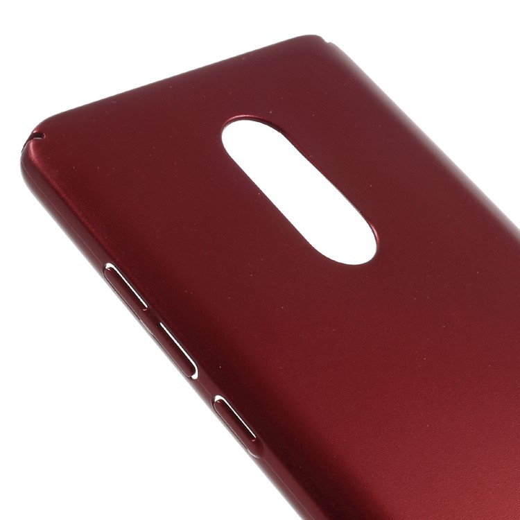 Matte Anti-fingerprint Plastic Back Mobile Case for Xiaomi Redmi Note 4X - Red-4