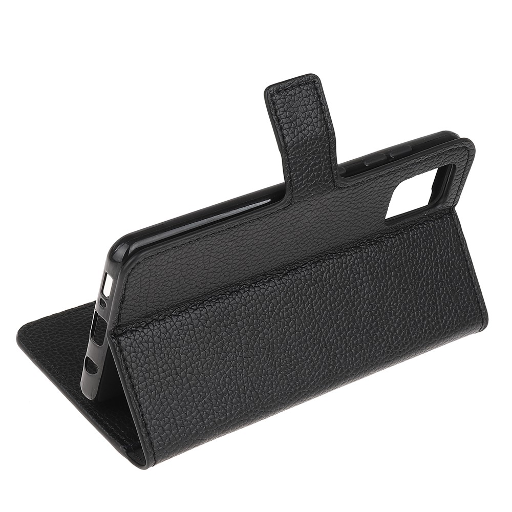 Litchi Texture Wallet Stand Leather Shell Cover for Xiaomi Redmi Note 10 4G / Note 10S-4