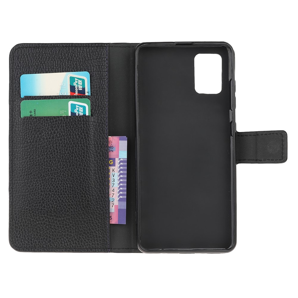 Litchi Texture Wallet Stand Leather Shell Cover for Xiaomi Redmi Note 10 4G / Note 10S-5