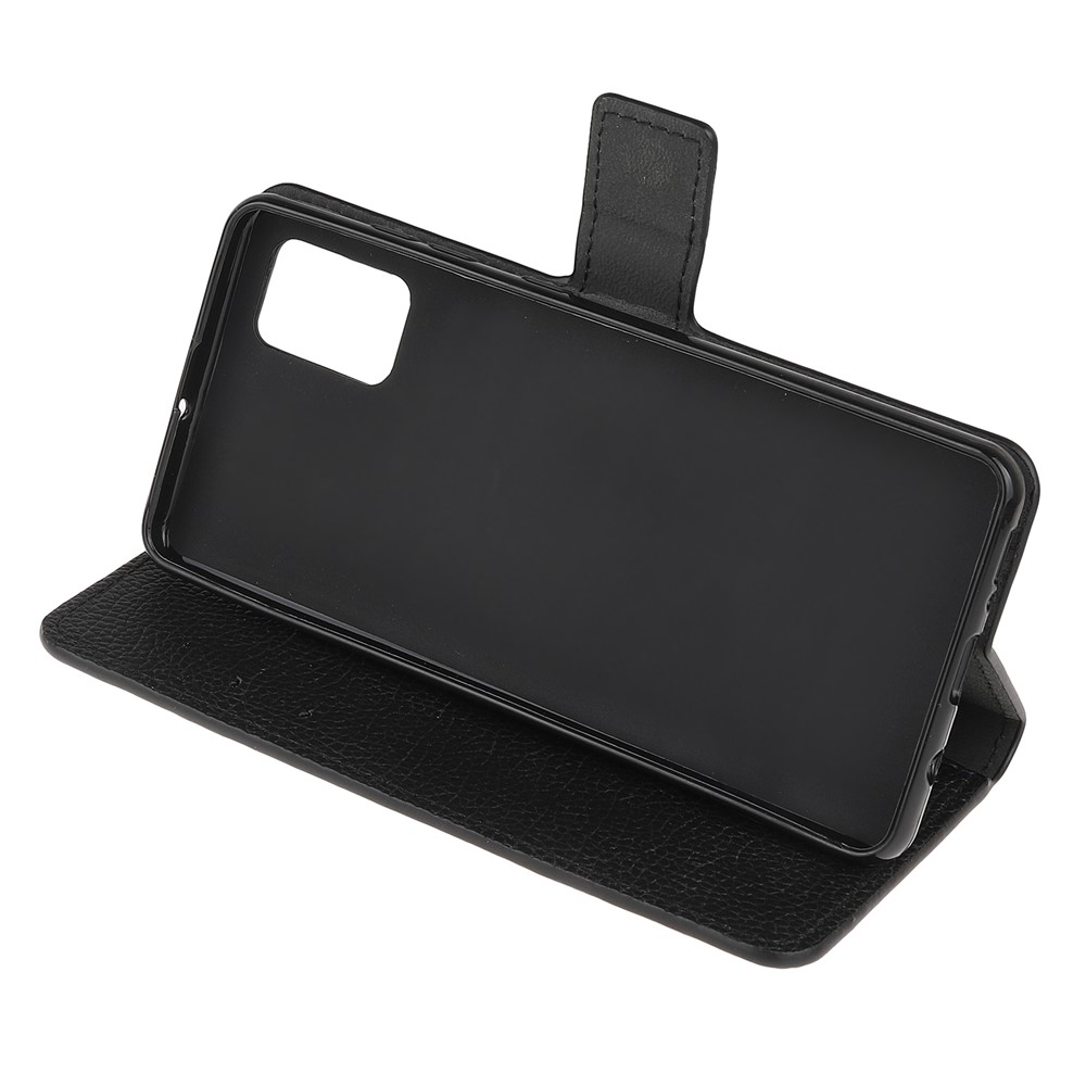 Litchi Texture Wallet Stand Leather Shell Cover for Xiaomi Redmi Note 10 4G / Note 10S-6