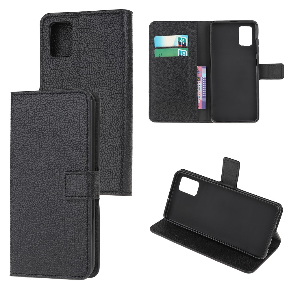 Litchi Texture Wallet Stand Leather Shell Cover for Xiaomi Redmi Note 10 4G / Note 10S-7