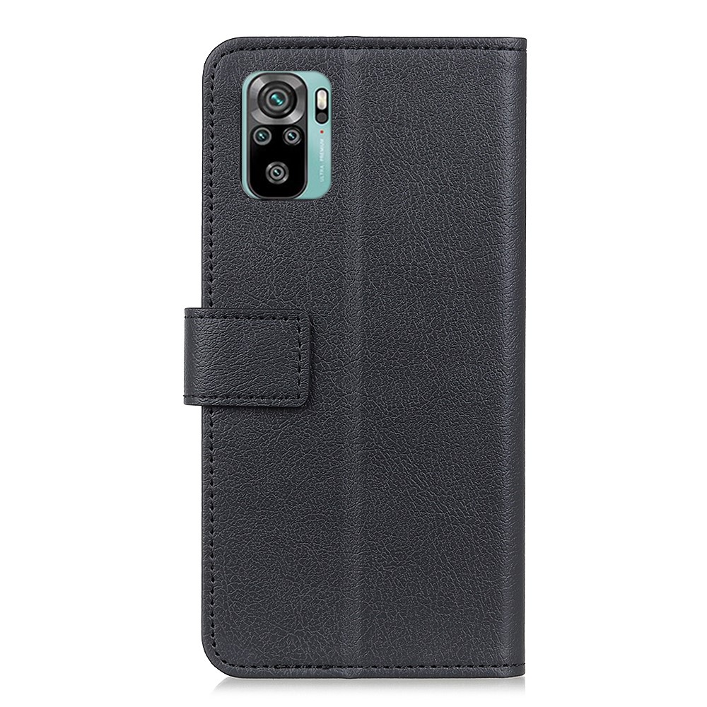 Stand Design PU Leather Full Protection Phone Cover Shell Case with Wallet for Xiaomi Redmi Note 10 4G/Note 10S - Black-2