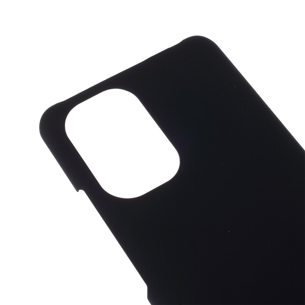 Glossy Gummized Hard PC Phone Back Case Cover Für Xiaomi Redmi K40/Redmi K40 Pro/Poco F3/Mi 11i - Schwarz