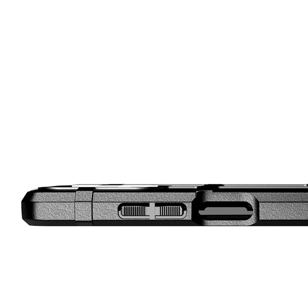 For Xiaomi Redmi Note 10 4G/Note 10S Shock-Absorbed Rugged Square Grid Skin TPU Back Case - Black-7