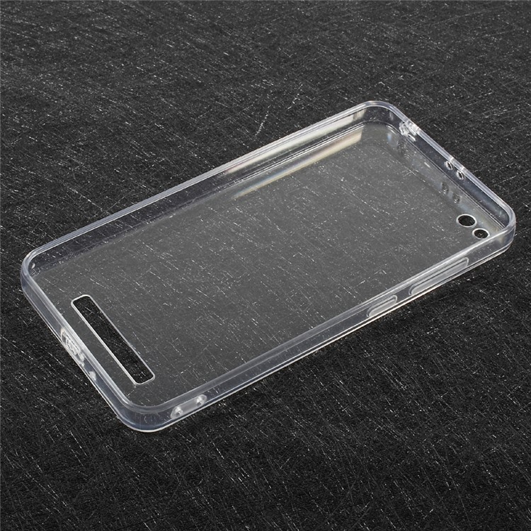 Hybrid Acrylic + TPU Mobile Phone Case Cover for Xiaomi Redmi 4a - Transparent-2