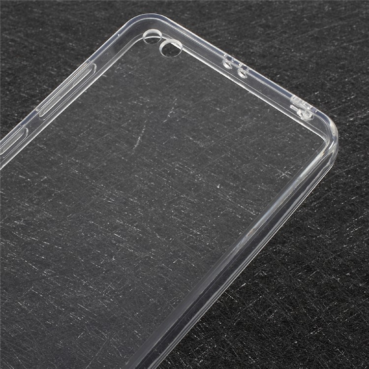 Hybrid Acrylic + TPU Mobile Phone Case Cover for Xiaomi Redmi 4a - Transparent-4