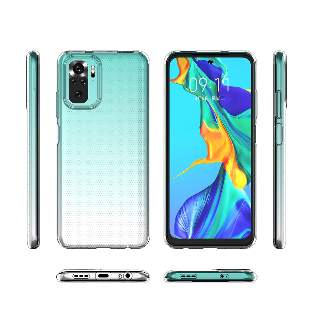 Ultra Thin Crystal Clear TPU Phone Protective Case for Xiaomi Redmi Note 10 4G/Note 10S-4