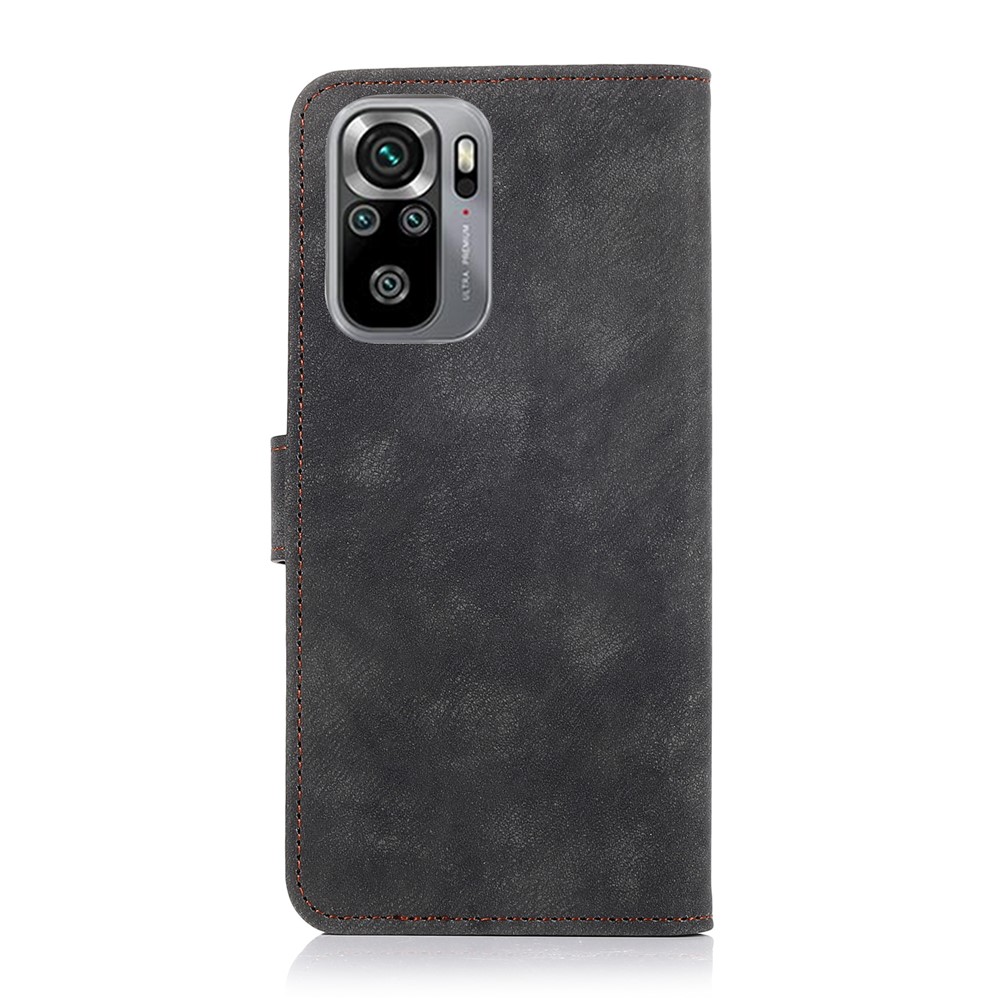 For Xiaomi Redmi Note 10 4G/Note 10S Magnetic Closure Design Wallet PU Leather Stand Cover Case - Black-2