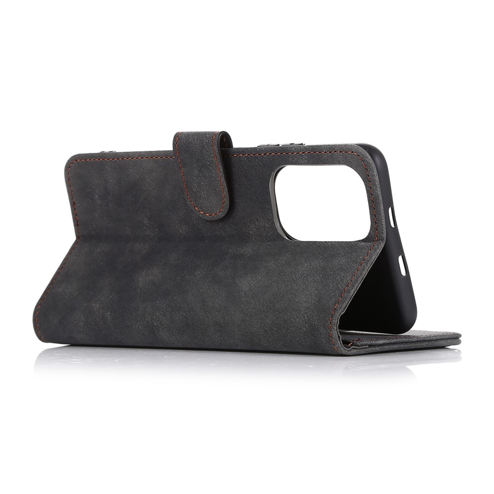 For Xiaomi Redmi Note 10 4G/Note 10S Magnetic Closure Design Wallet PU Leather Stand Cover Case - Black-3