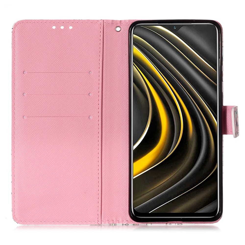 3D Pattern Printing Wallet Stand PU Leather Phone Shell Case for Xiaomi Poco M3 / Redmi Note 9 4G (Qualcomm Snapdragon 662) / Redmi 9 Power / Redmi 9T - Never Stop Dreaming-7