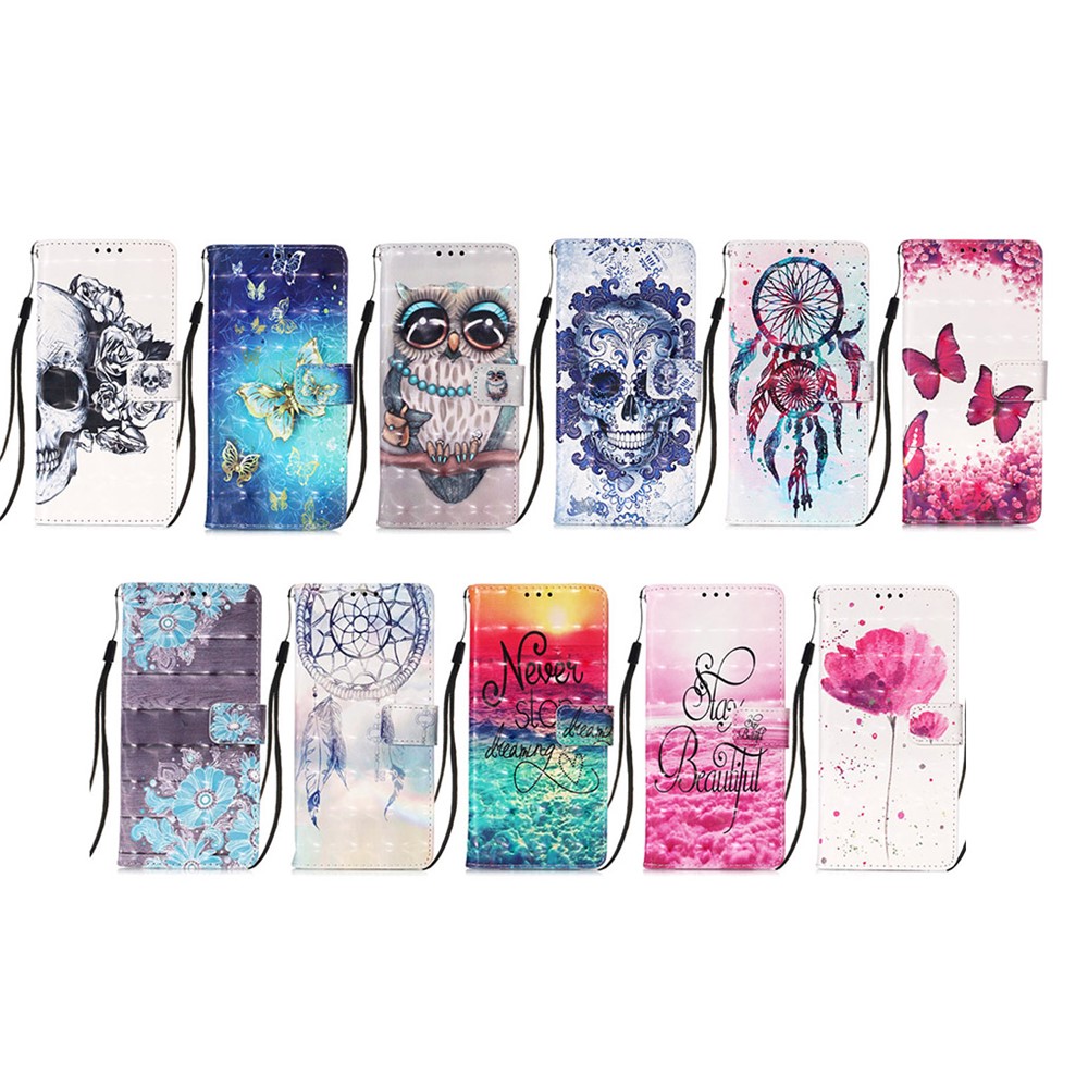 3D Pattern Printing Wallet Stand PU Leather Phone Shell Case for Xiaomi Poco M3 / Redmi Note 9 4G (Qualcomm Snapdragon 662) / Redmi 9 Power / Redmi 9T - Never Stop Dreaming-8