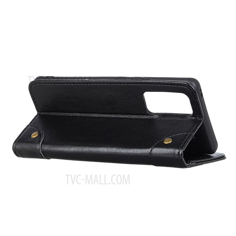 Nappa Texture Wallet Leather Cell Phone Case for Xiaomi Redmi Note 10 Pro - Black-10