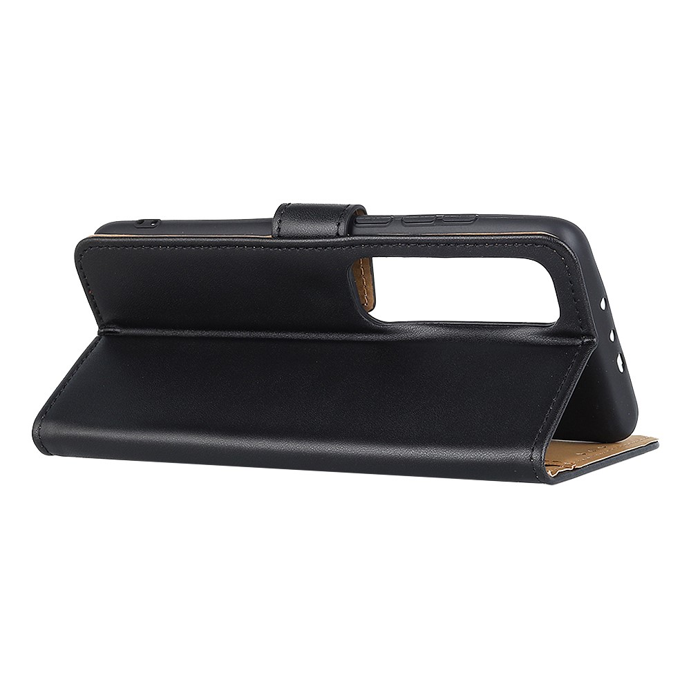 Magnetic Clasp Design Leather Shell Case with Stand for Xiaomi Mi 10S - Black-7