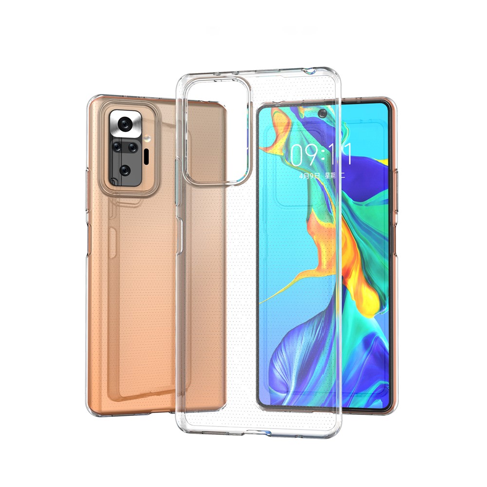 Crystal Clear Ultra Thin TPU Phone Protective Case for Xiaomi Redmi Note 10 Pro-3