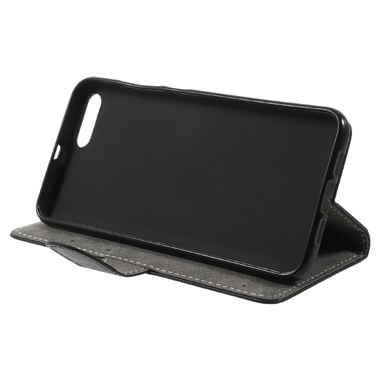 Flip Leather Cover Stand Card Holder Phone Case for Xiaomi Mi 6 - Black-3