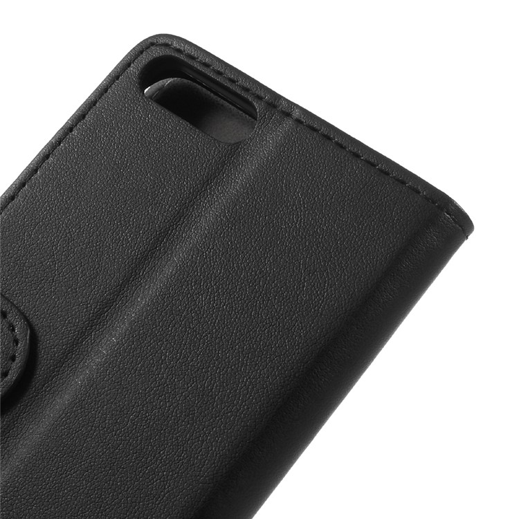 Flip Leather Cover Stand Card Holder Phone Case for Xiaomi Mi 6 - Black-7