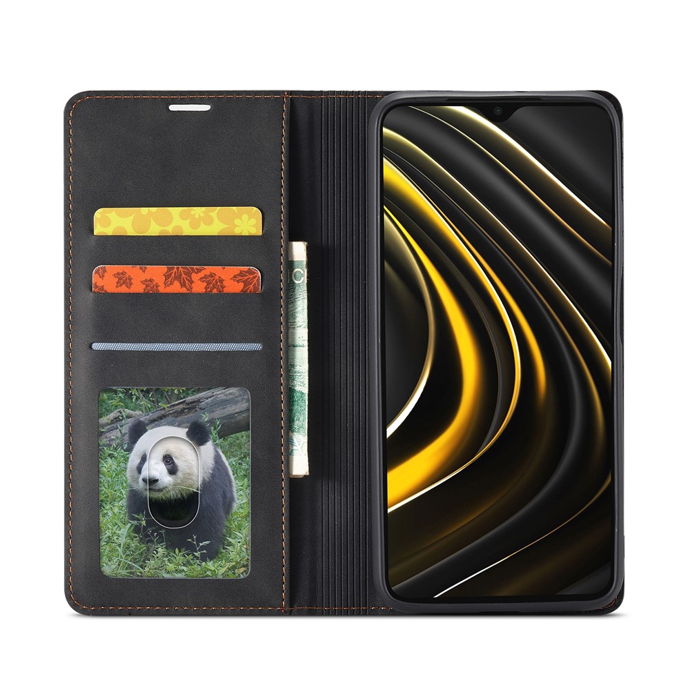 FORWENW Fantasy Series Skin Feeling Leather Case for Xiaomi Poco M3 - Black-4
