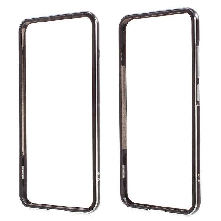 For Xiaomi Mi 6 Plated Aluminium Alloy Metal Bumper Case with Screw Lock - Black-1