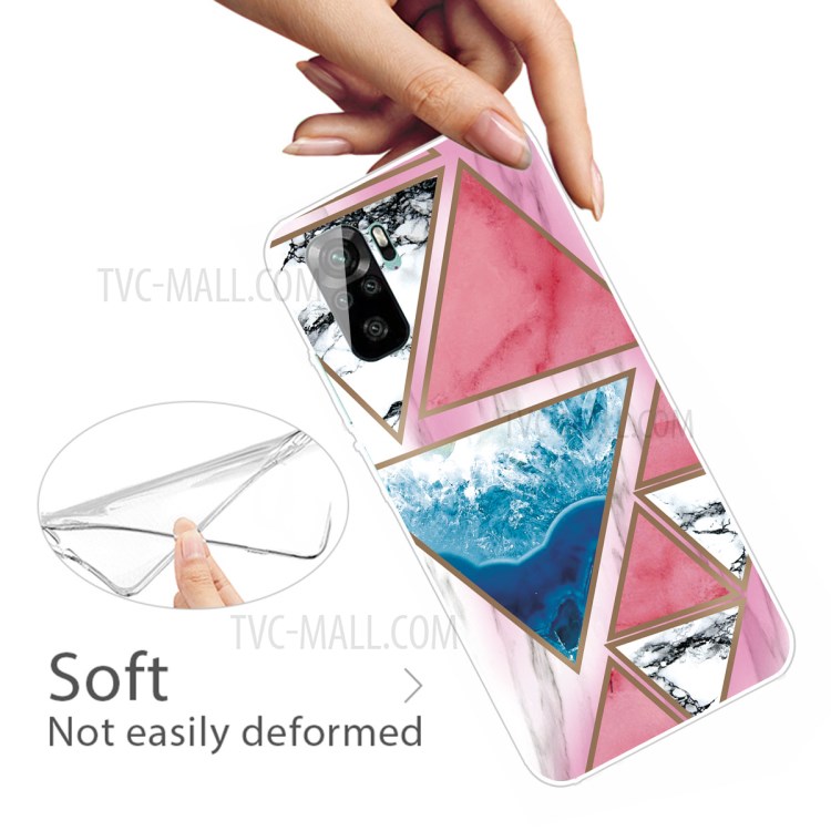 Marble Pattern Soft TPU Phone Case Back Cover Protector for Xiaomi Redmi Note 10S / Note 10 4G - Style A-3