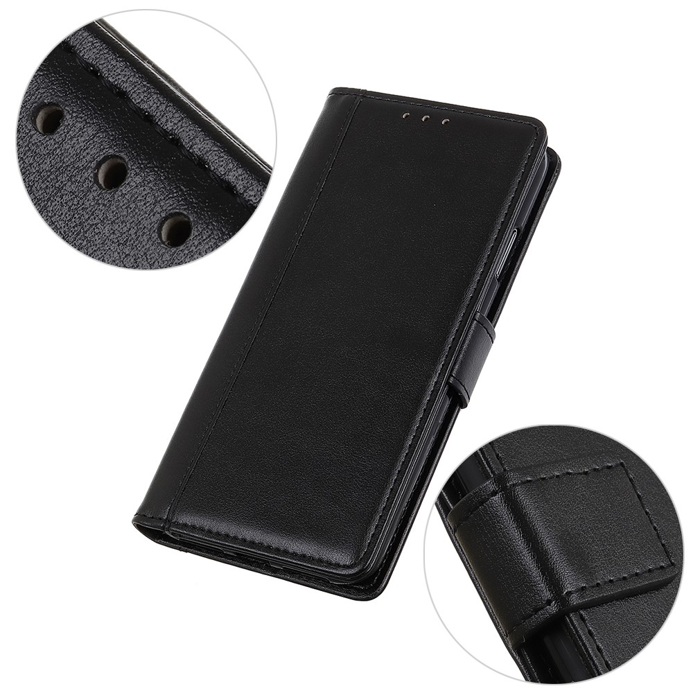 Wallet Stand Design Smooth-Feeling Leather Phone Cover Case for Xiaomi Mi 10S - Black-10