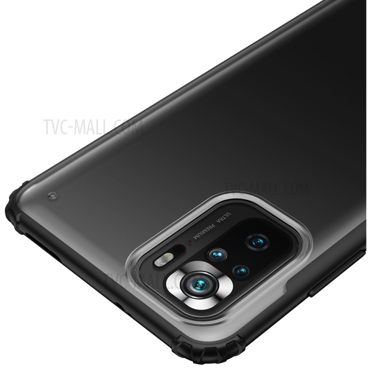 Armor Series Matte PC + TPU Hybrid Phone Case for Xiaomi Redmi Note 10 4G / Redmi Note 10S - Black-11