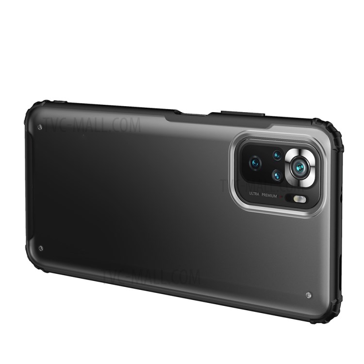 Armor Series Matte PC + TPU Hybrid Phone Case for Xiaomi Redmi Note 10 4G / Redmi Note 10S - Black-2