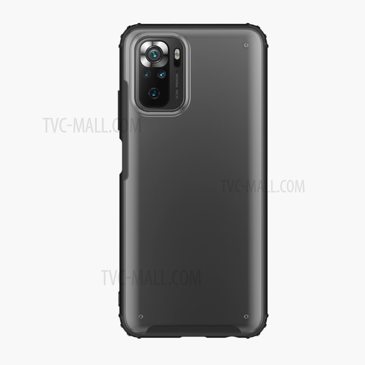 Armor Series Matte PC + TPU Hybrid Phone Case for Xiaomi Redmi Note 10 4G / Redmi Note 10S - Black-4