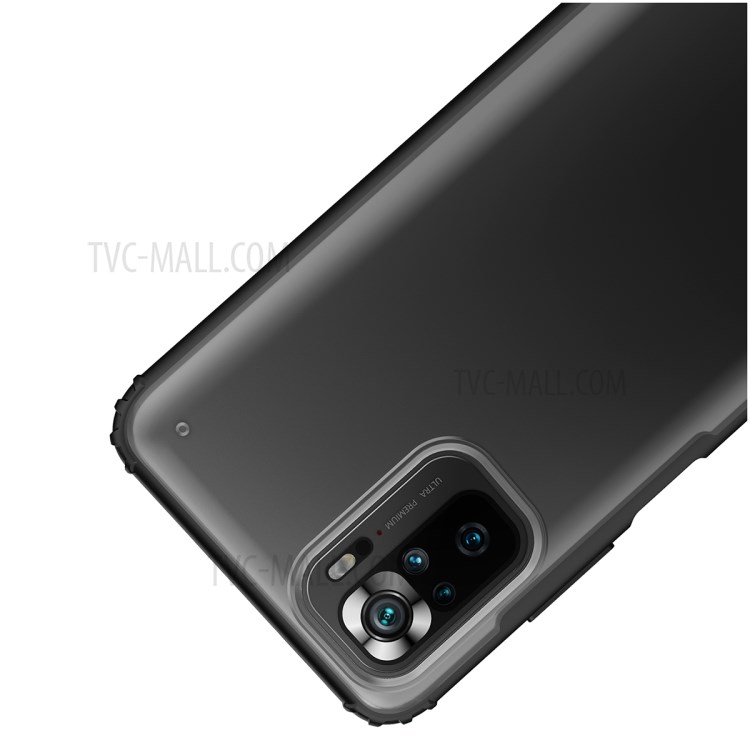 Armor Series Matte PC + TPU Hybrid Phone Case for Xiaomi Redmi Note 10 4G / Redmi Note 10S - Black-7