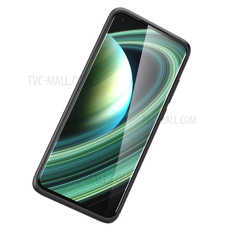 Shock-proof Carbon Fiber Texture Ultra Slim TPU Phone Case for Xiaomi Mi 10S - Black-3