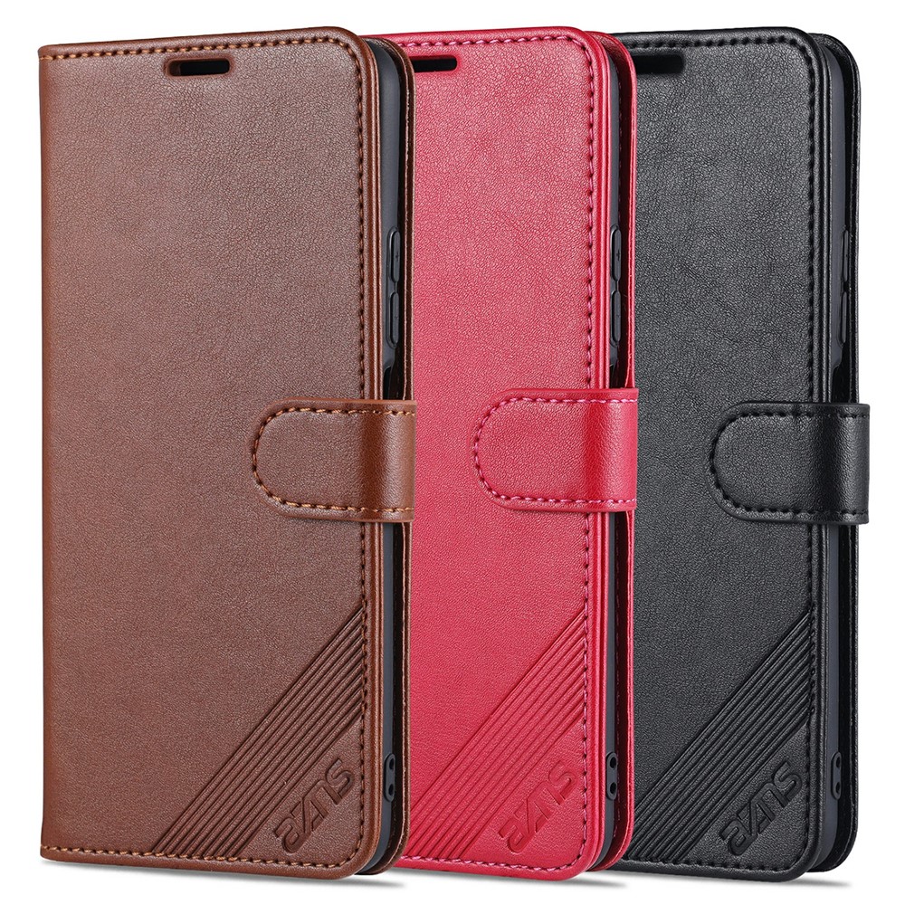 AZNS Wallet Stand Leather Protective Case for Xiaomi Redmi K40/K40 Pro / Xiaomi Poco F3 - Brown-11